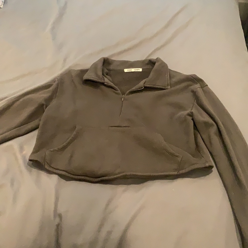 Joah Brown Aspen Half Zip in Charcoal. Size Small/Medium - Picture 2 of 7